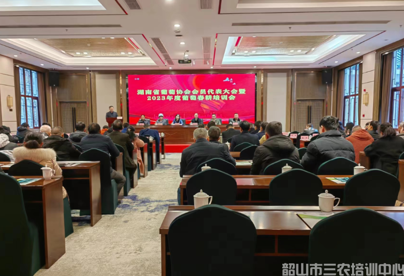 湖南省葡萄協(xié)會會員代表大會暨2023年春耕培訓班開班(圖1) 湖南省葡萄協(xié)會會員代表大會暨2023年春耕培訓班開班(圖1)